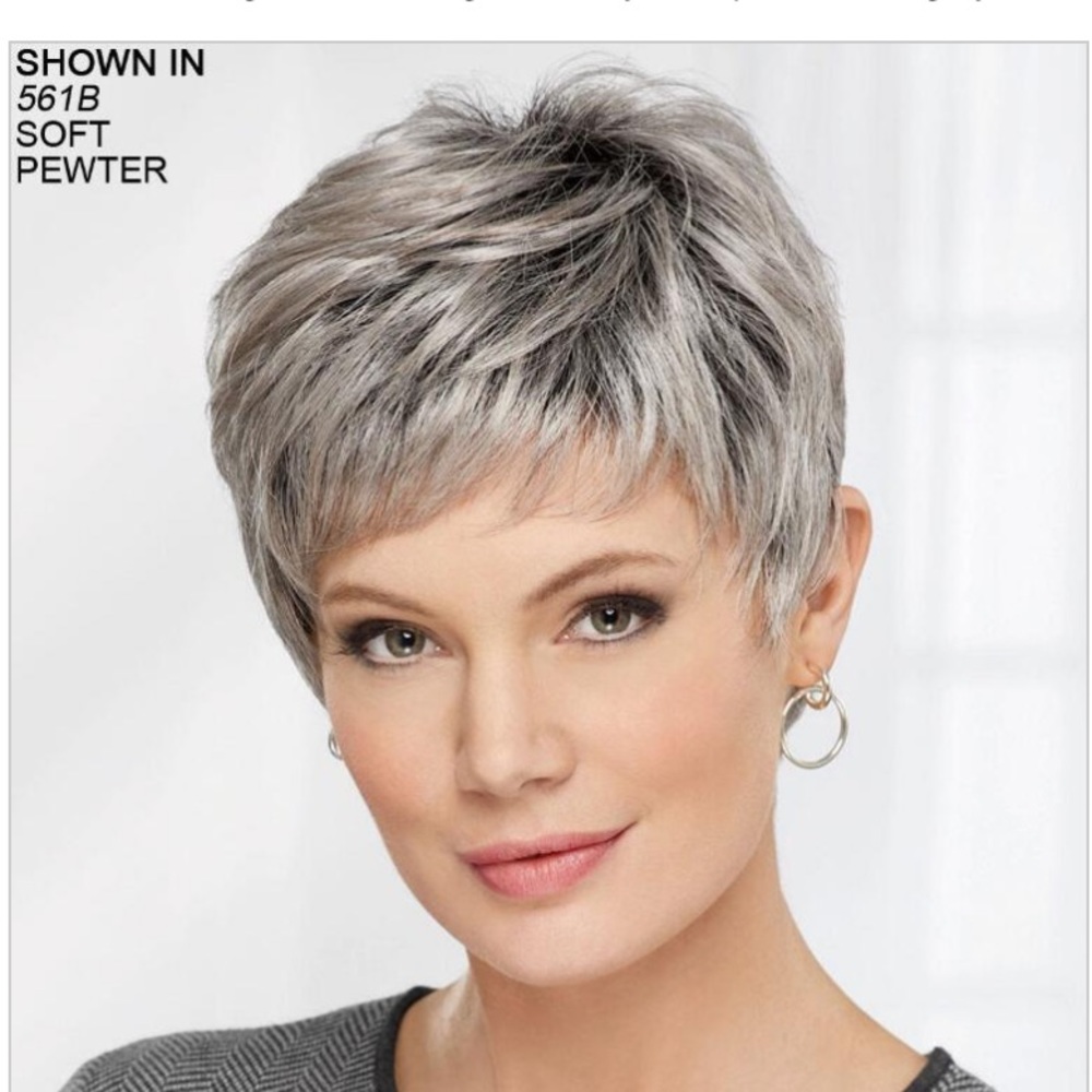 NIB Casey WhisperLite® Wig by Paula Young® in 561B Pewter